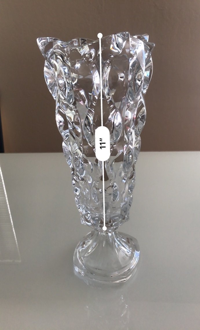 SAMBA Vase mit weißem Fuß