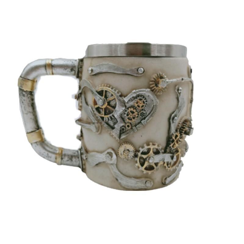 Bierbecher aus Edelstahl (Grau)