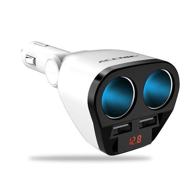 Car Charger Cigarette Lighter (White)