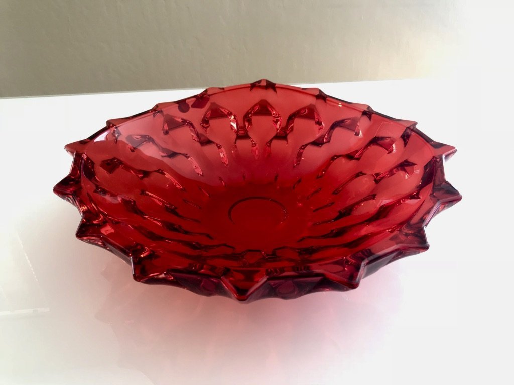 SAMBA Rote flache Schüssel
