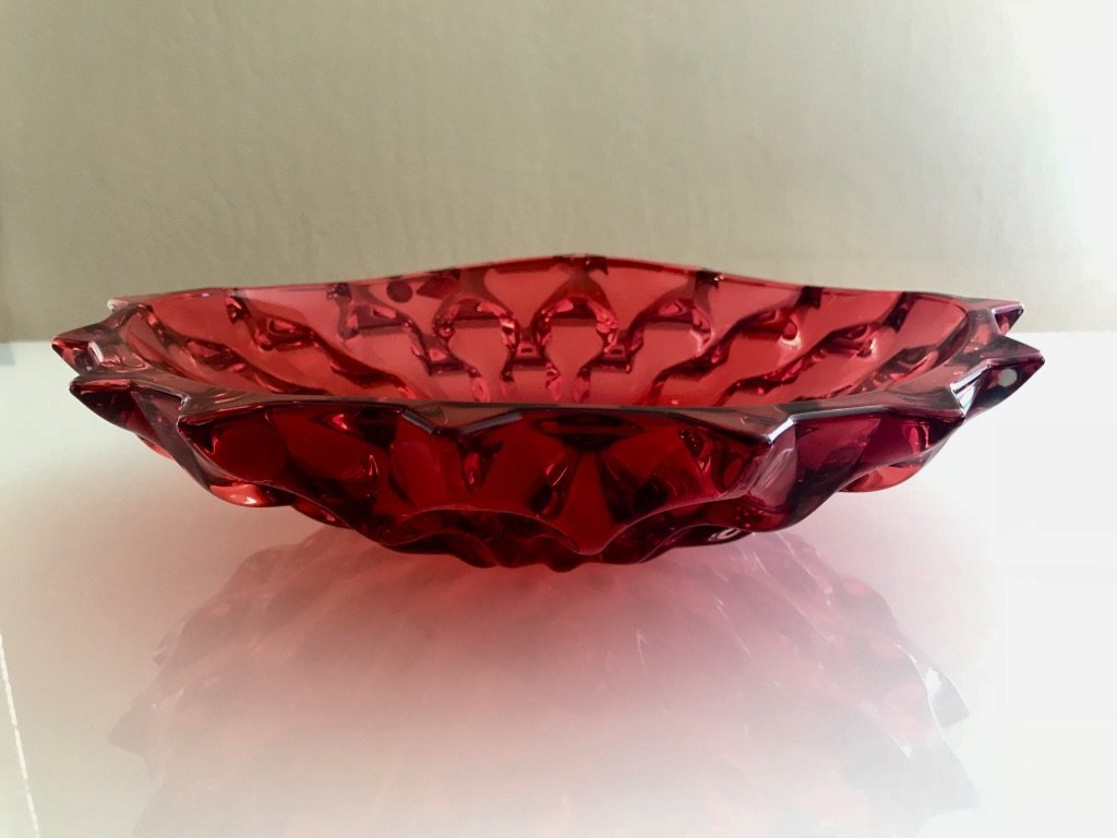 SAMBA Rote flache Schüssel