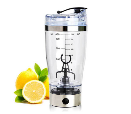 Automatischer Mixbecher mit wiederaufladbarem Akku und Ladegerät