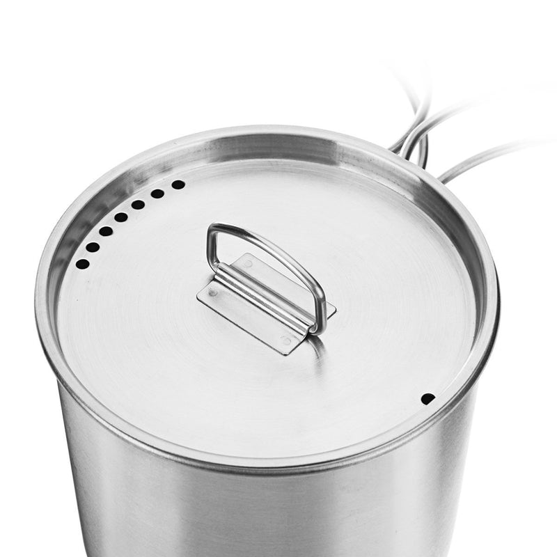 500ml Stainless Steel Water Mug Cup with Lid (Silver)