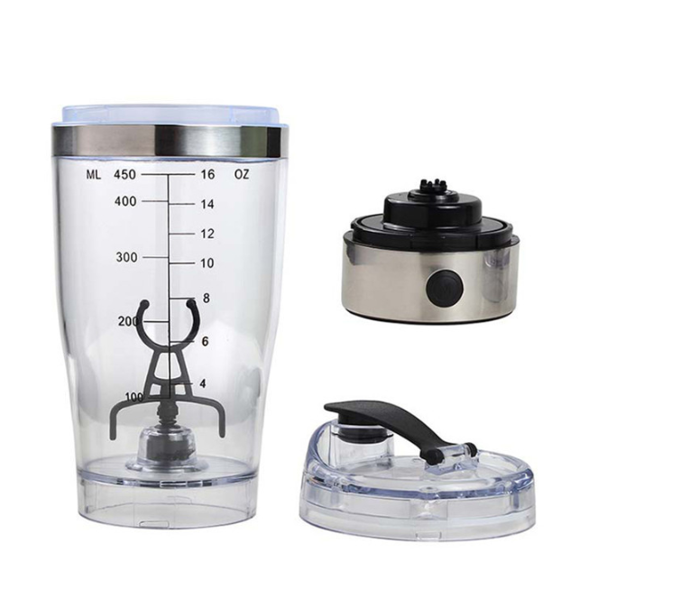 Automatischer Mixbecher mit wiederaufladbarem Akku und Ladegerät