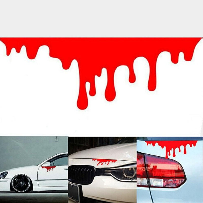 1PC Universal Red Blood Car Stickers