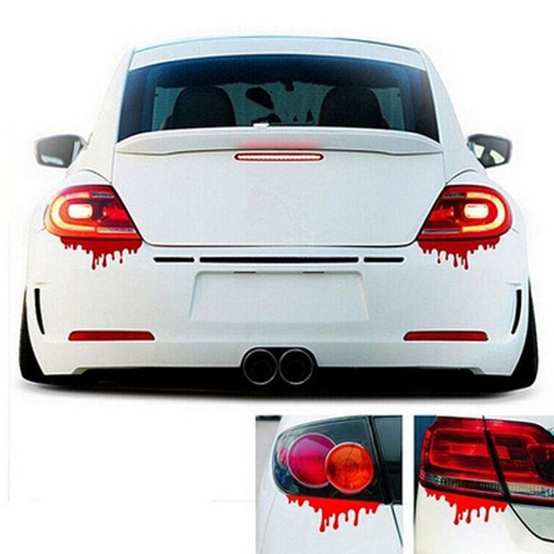 1PC Universal Red Blood Car Stickers