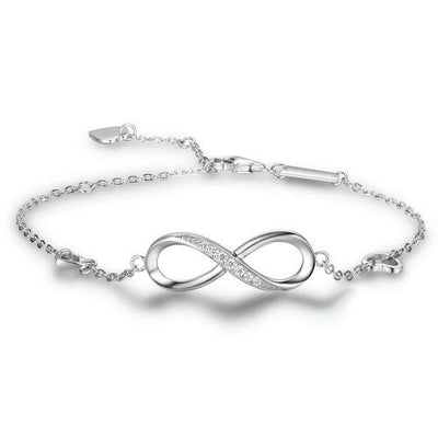 Infinite Love 925 Sterling Silver Bracelets For Women Wedding