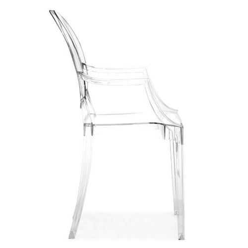 21" X 21" X 36.5" 4 Pcs Transparent Polycarbonate Chair