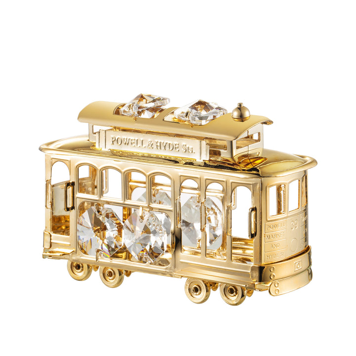 24K vergoldete Seilbahn mit Swarovski-Kristall