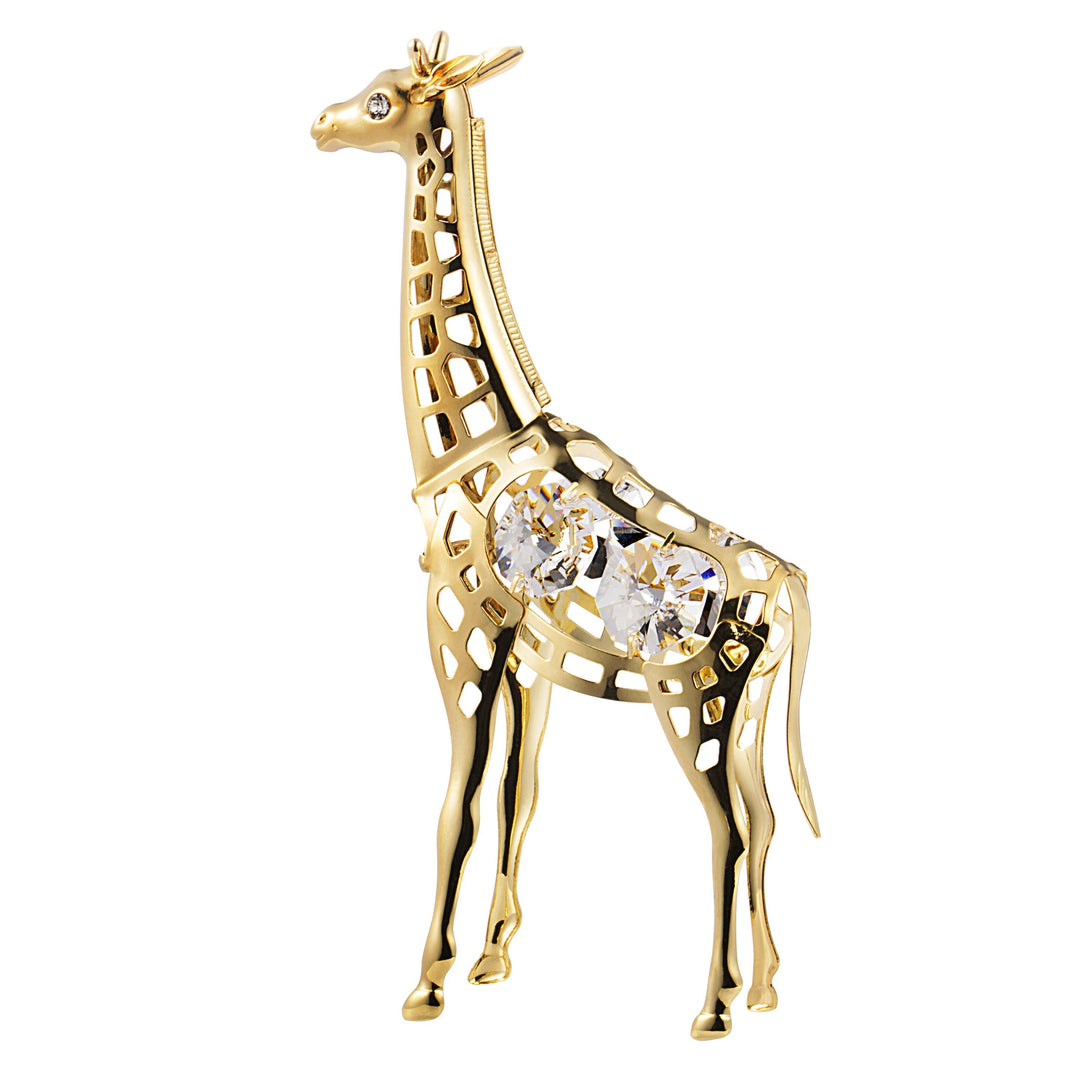 Giraffe mit handgefertigtem Swarovski-Kristallelement