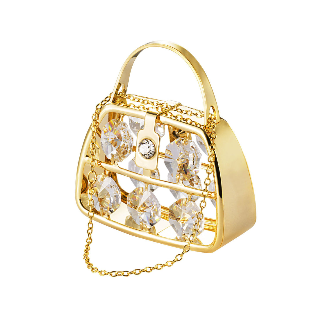 24K vergoldete Geldbörse mit Swarovski-Kristallelement