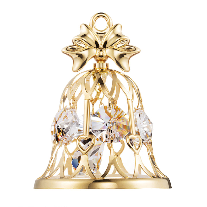 24K vergoldete Hochzeitsglocke mit Swarovski