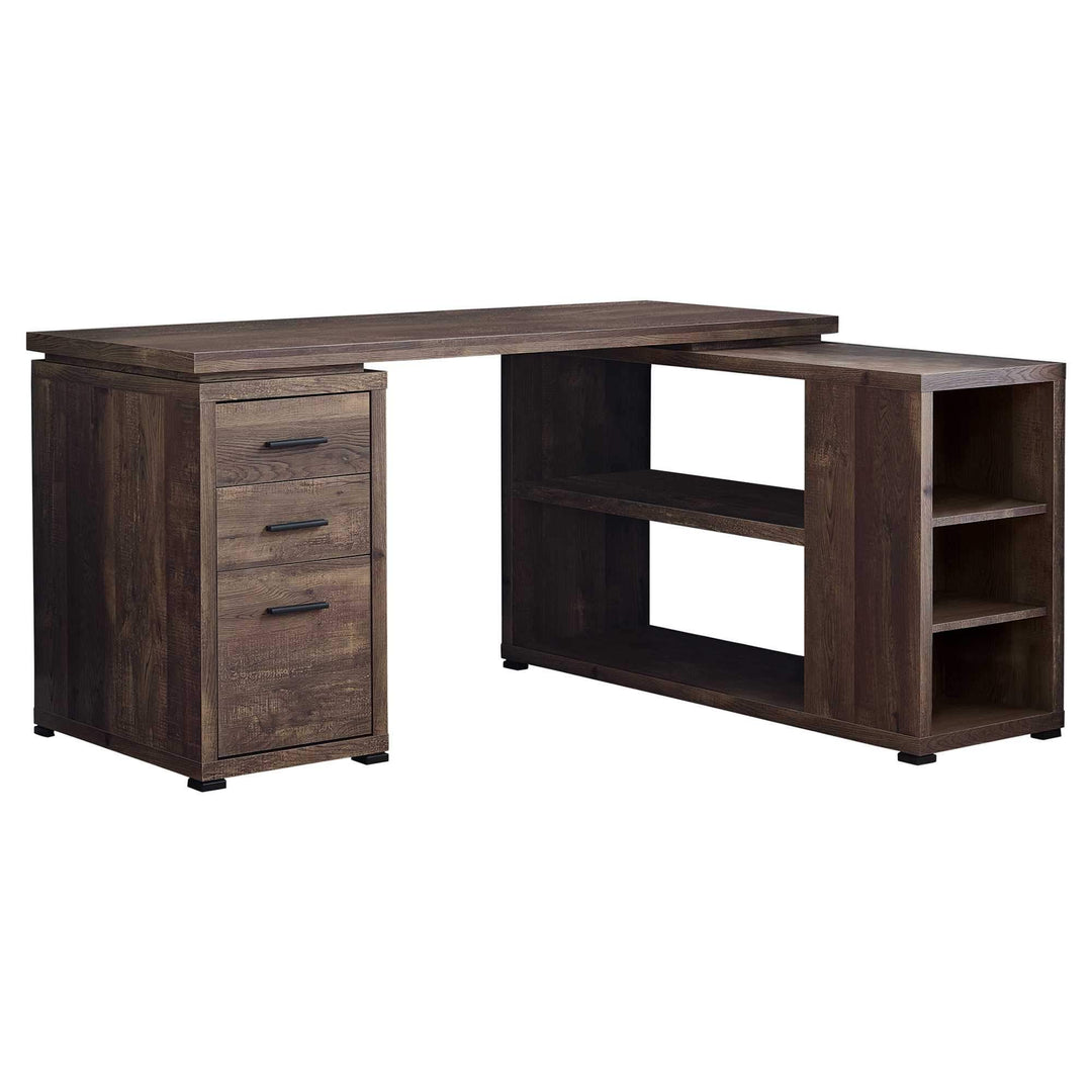 47'.25" x 60" x 29" Braun, Spanplatte, Hohlkern - Computertisch