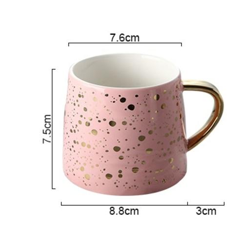 Gold Dotted Coffee Mug