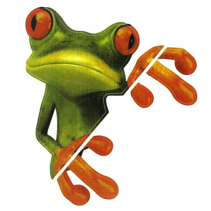 Lustiger 3D-Peep-Frosch-Autoaufkleber, LKW-Fensteraufkleber