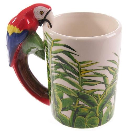 Papageien-Tasse, Kaffee-Tee-Tasse