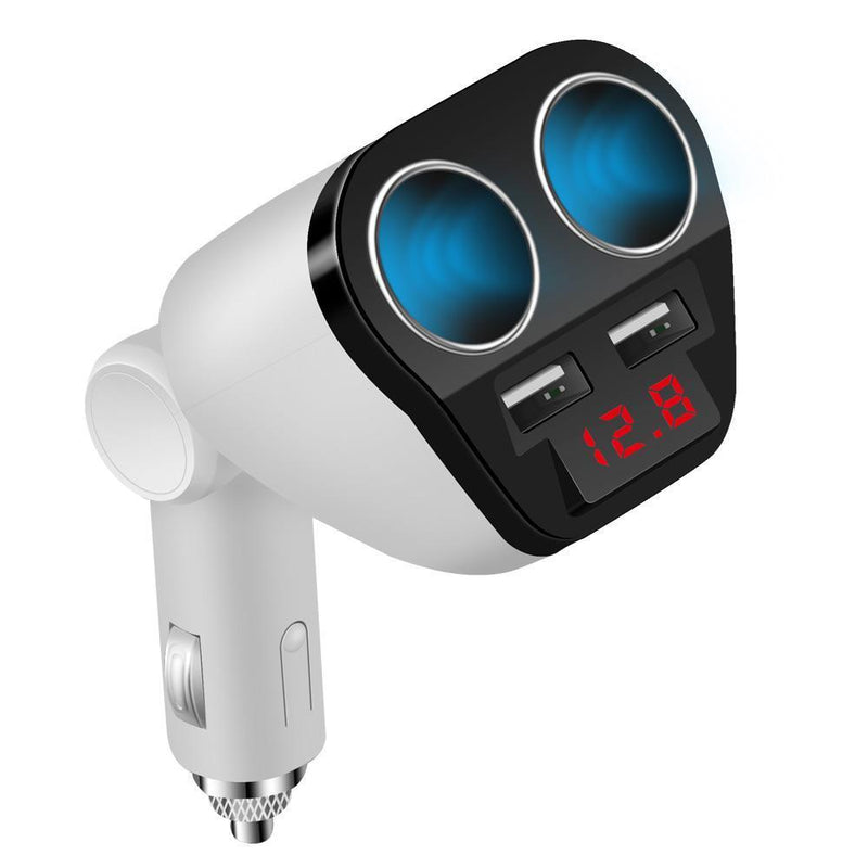 Car Charger Cigarette Lighter (White)