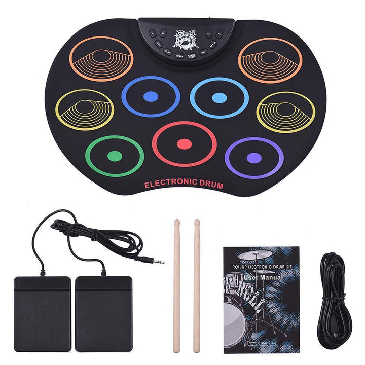 Kompakte elektronische Farbhandtrommel (Rainbow Edition)