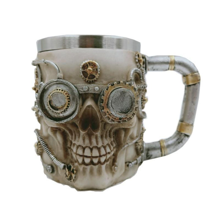 Bierbecher aus Edelstahl (Grau)