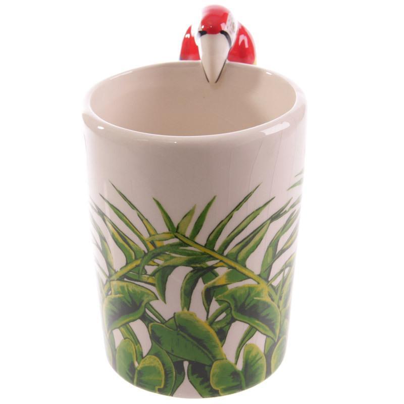 Papageien-Tasse, Kaffee-Tee-Tasse