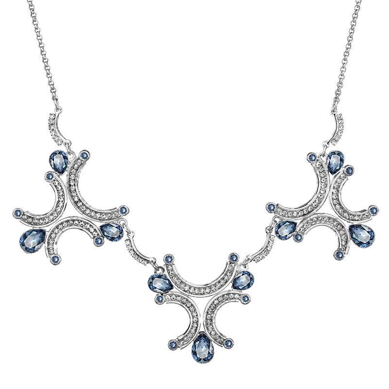 Rhodium Crystal Necklace