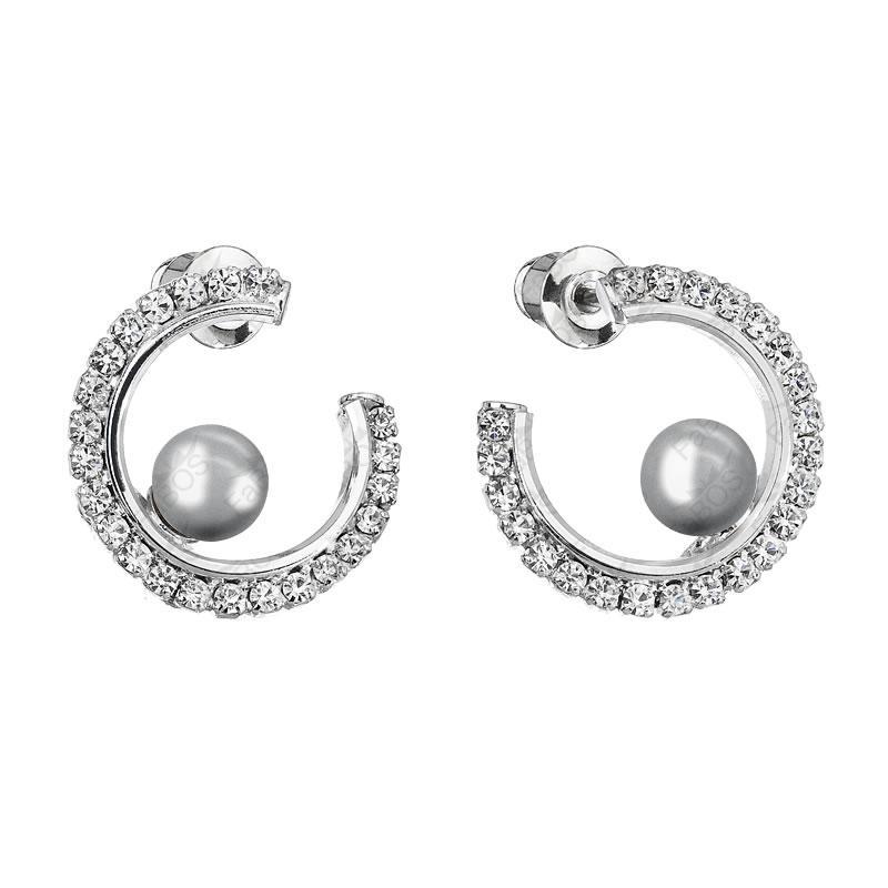 Gray Pearl Earrings