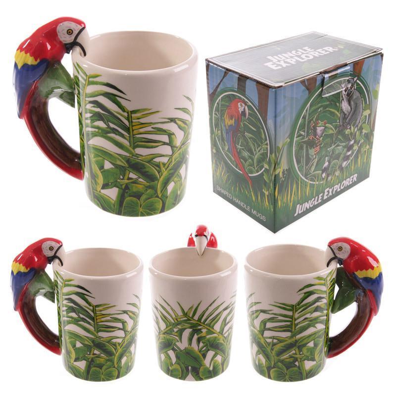 Papageien-Tasse, Kaffee-Tee-Tasse