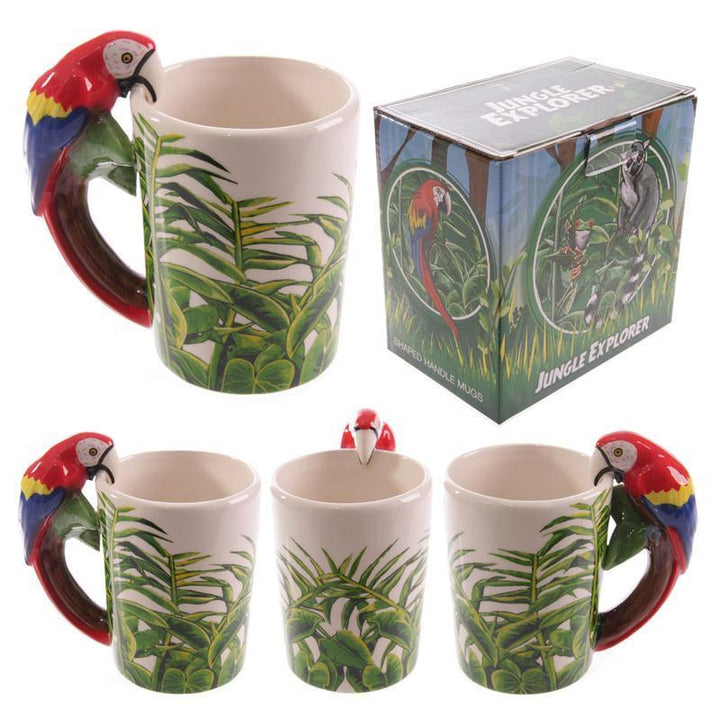 Papageien-Tasse, Kaffee-Tee-Tasse