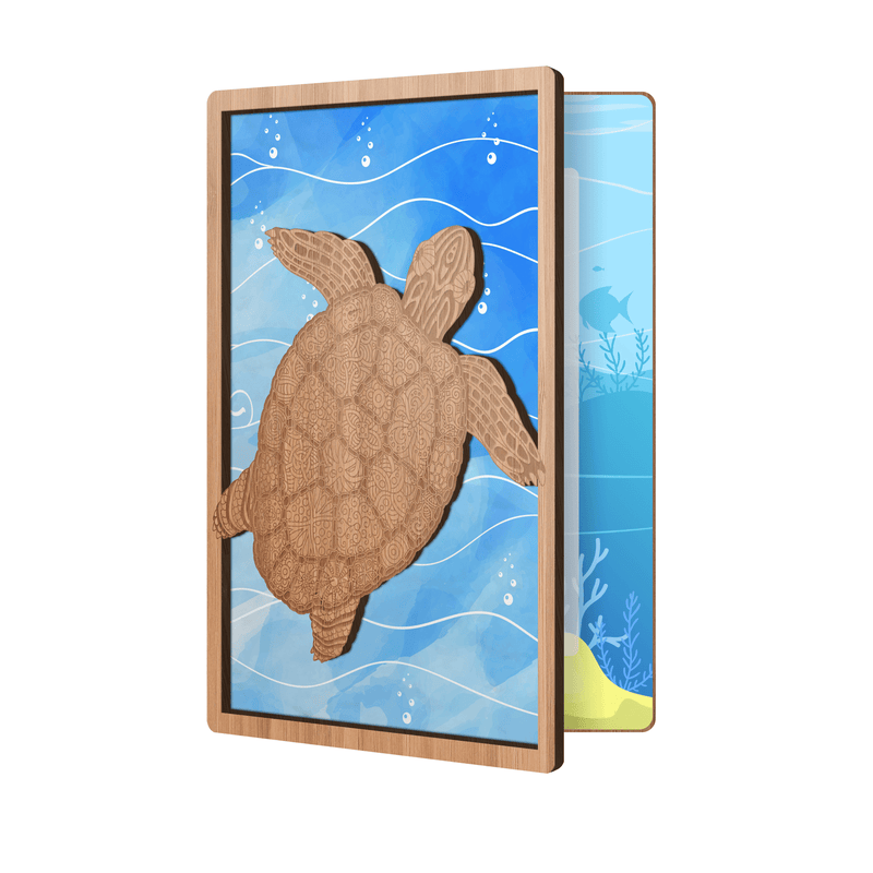 Red Eared Turtle Animal Card