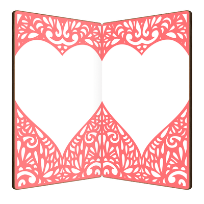 Intricate Heart Love Card