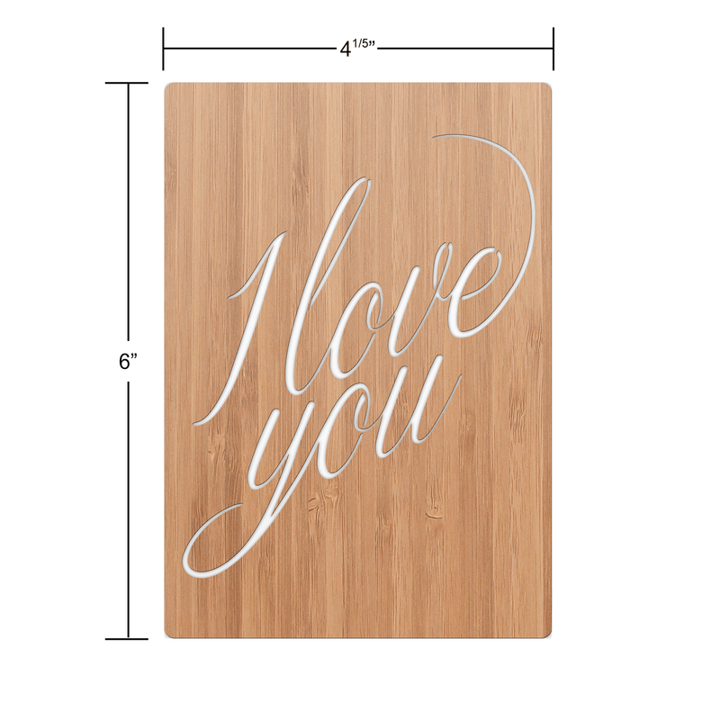 I Love You Cursive Love Card