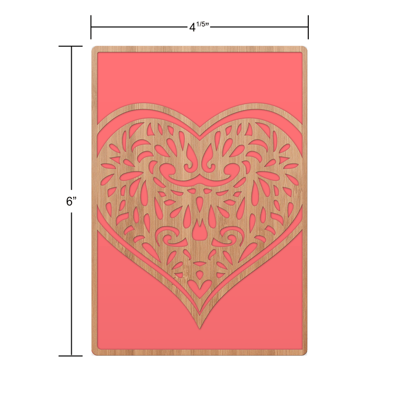 Intricate Heart Love Card