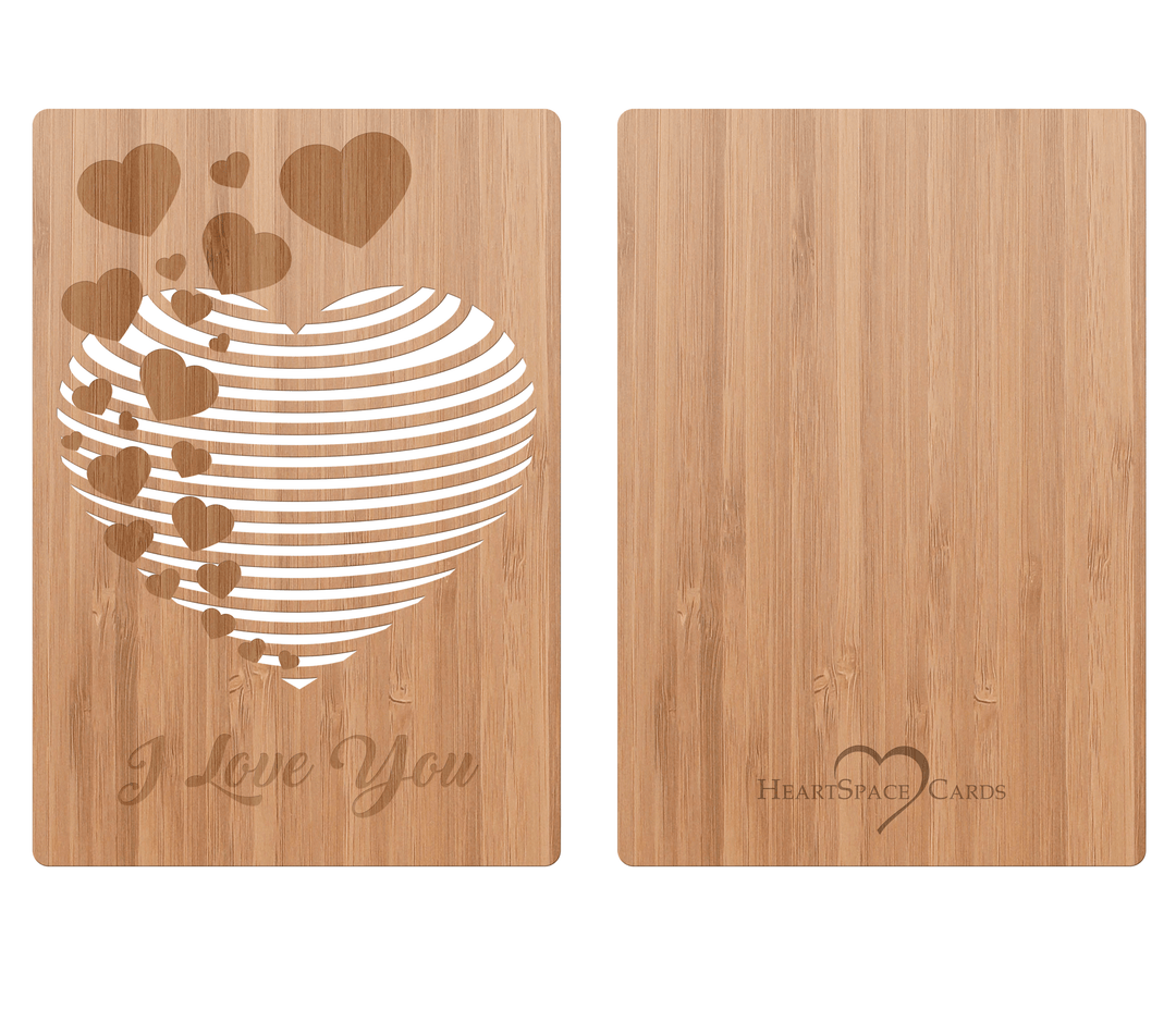 Bursting Hearts Love Card