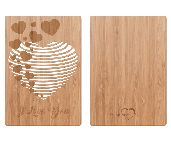 Bursting Hearts Love Card