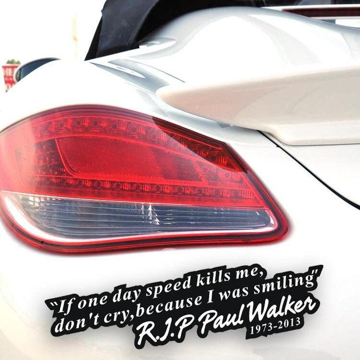 Karosserieaufkleber Universal Words Paul Walker