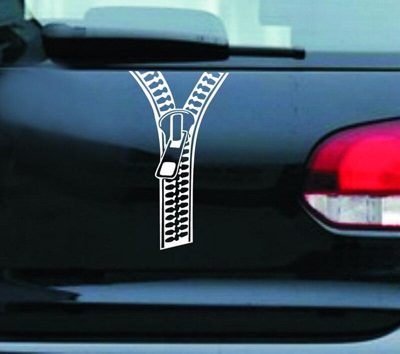 Auto-PVC-Aufkleber, kreativer Reißverschluss, Autoaufkleber hinten