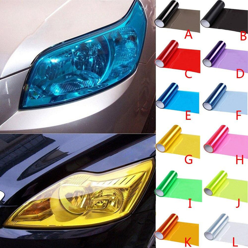 Car Sticker Auto Tint Smoke Fog Light Headlight