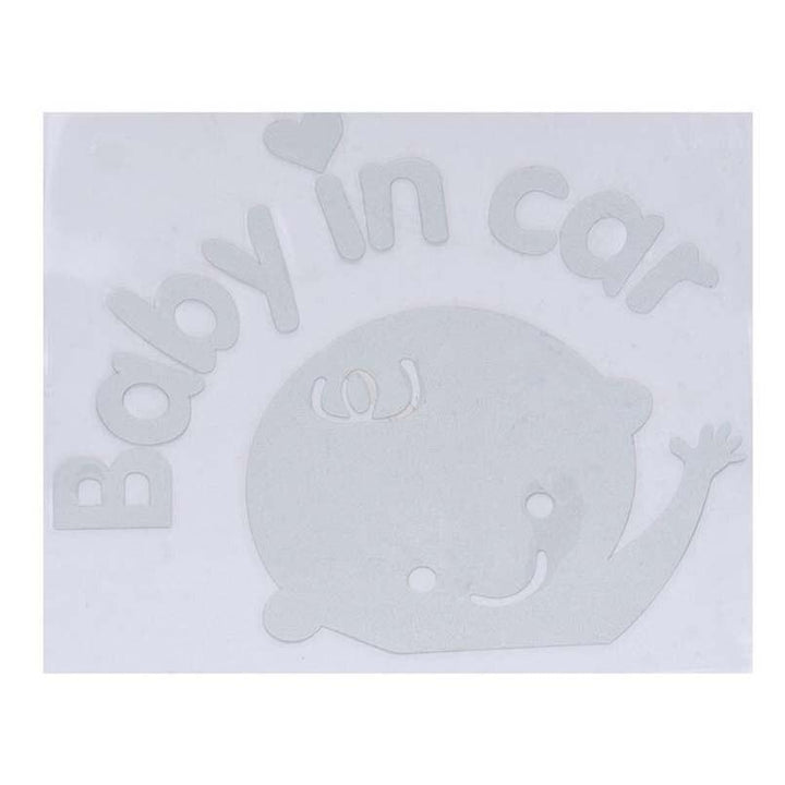Autoaufkleber Baby im Auto winkendes Baby an Bord