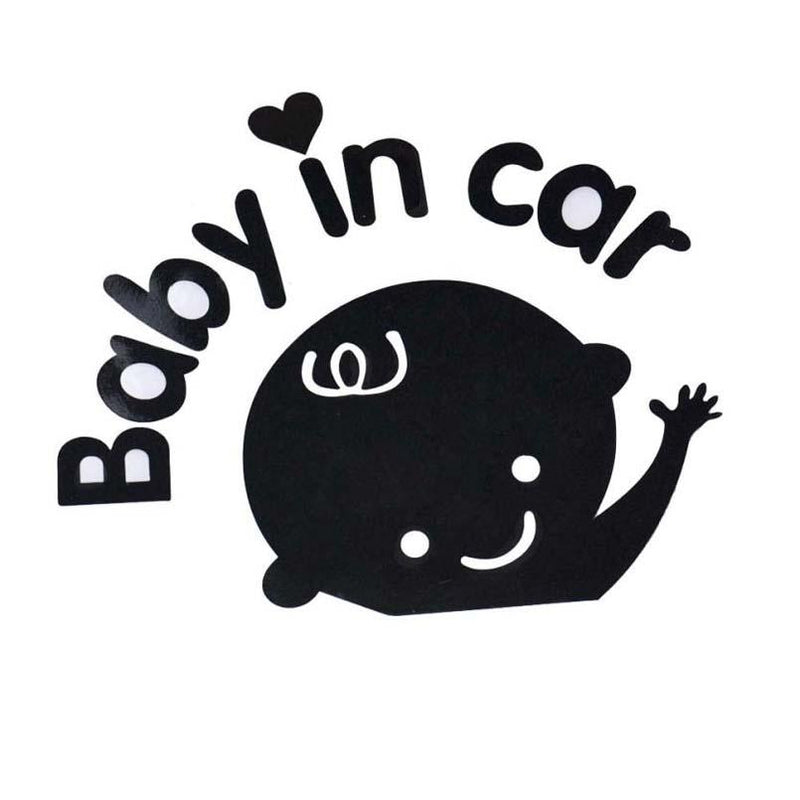 Car Sticker Baby In Car Waving Baby on Board