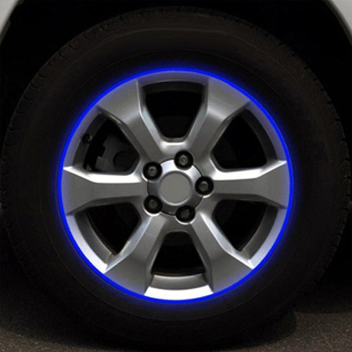 Autoaufkleber, blau, rot, reflektierend, Motorrad, Autofelge
