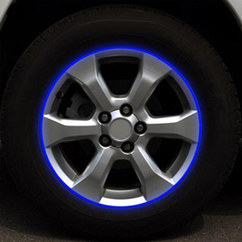 Car Sticker Blue Red Reflective Motorcycle Car RIM