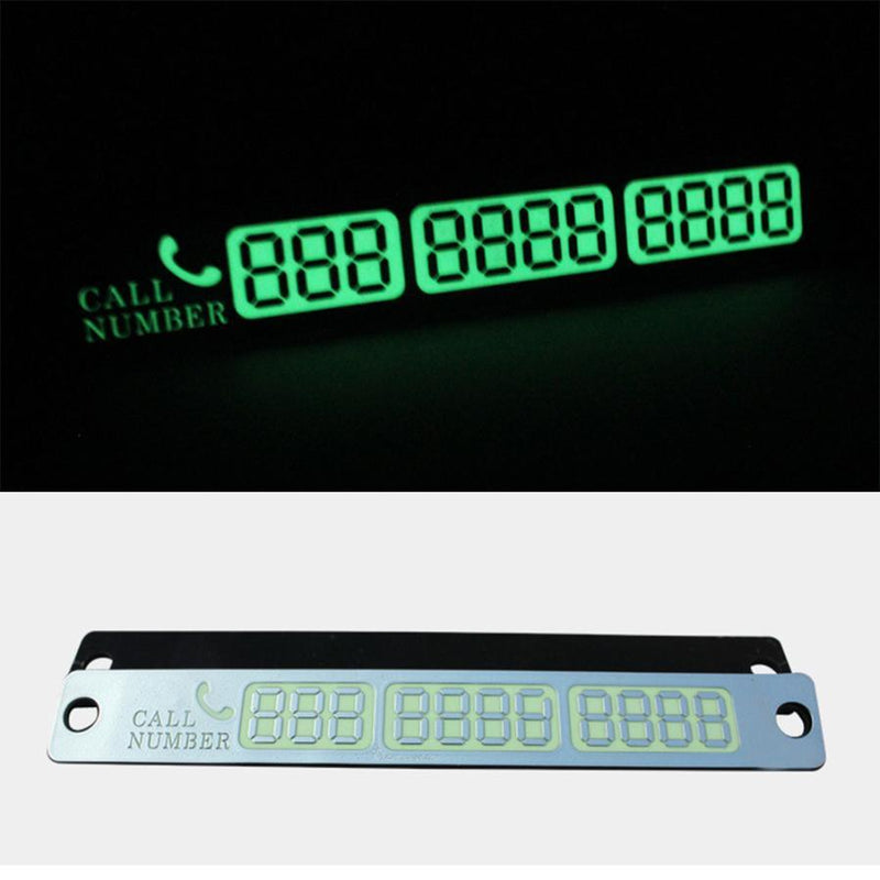 Car Sticker Car Luminous Temporary Parking Card