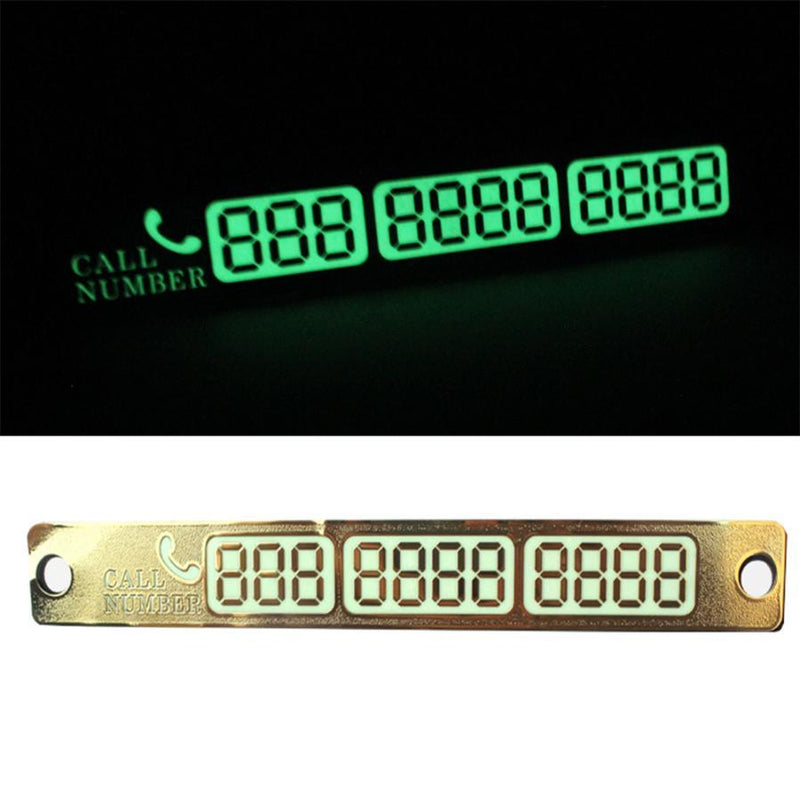 Car Sticker Car Luminous Temporary Parking Card