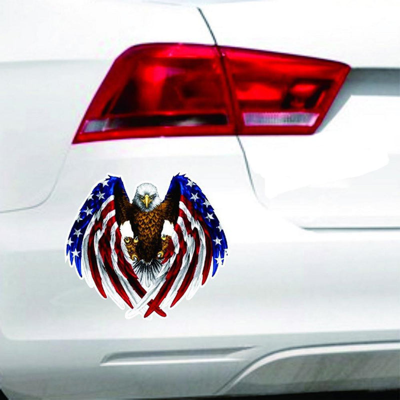 Car Stickers Sports 3D Flying Hawk Auto Truck Hood