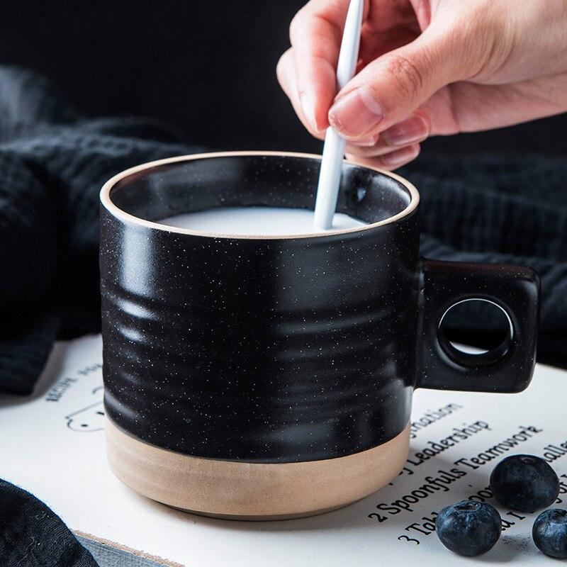 Kreative Keramiktasse für Büro und Zuhause, Kaffee, Milch, Saft