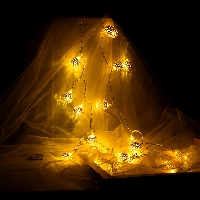 Creative Golden Light With Round Ball LED Light