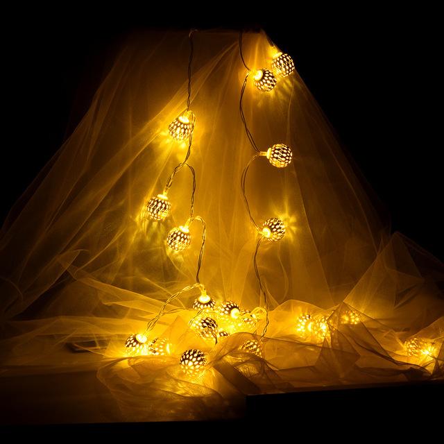 Creative Golden Light With Round Ball LED Light