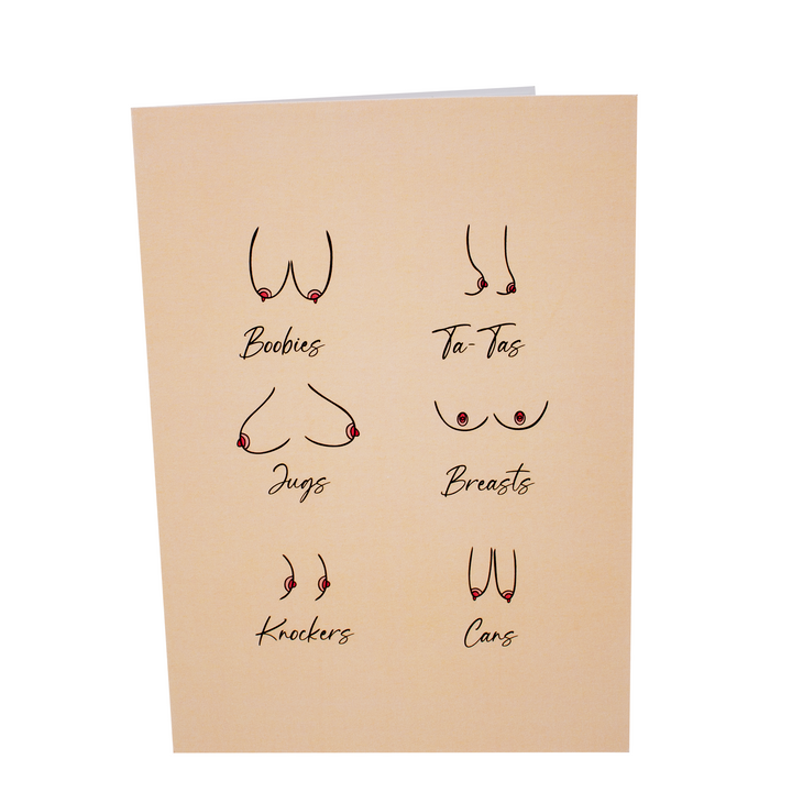 Naughty Knockers Unangemessene 3D-Tittenkarte