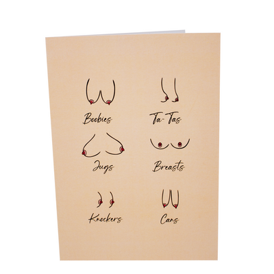 Naughty Knockers Inappropriate 3D Boobs Card