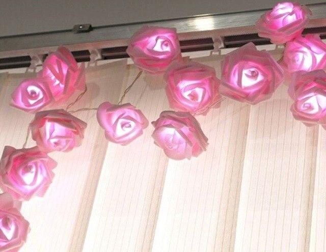 Fashion Romantic 20 LED Rose Flower Shape Fairy